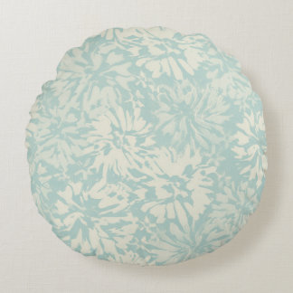 Coussins Ronds Motif floral rétro dans le style bohème.