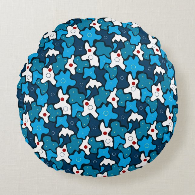 Coussins Ronds Motif géométrique (Devant)