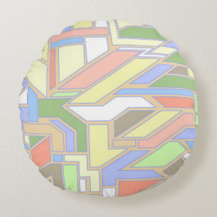 Coussins Ronds Motif géométrique 3