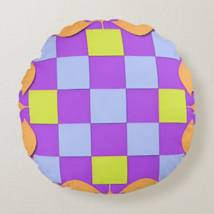 Coussins Ronds Motif Géométrique Abstrait