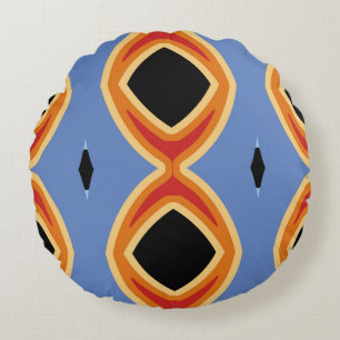 Coussins Ronds motif géométrique Abstrait.abstrait, arrière - pla