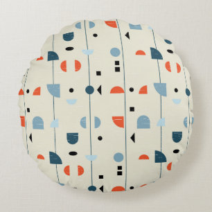 Coussins Ronds motif géométrique Abstrait sans couture inspiré de