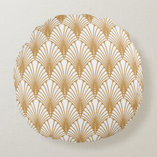 Coussins Ronds Motif géométrique arabesque vintage sans couture