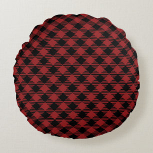 Coussins Ronds Motif Géométrique Diamant Argyle Classique