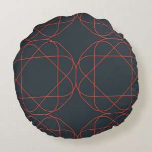 Coussins Ronds Motif géométrique moderne, simple, mignon, ludique