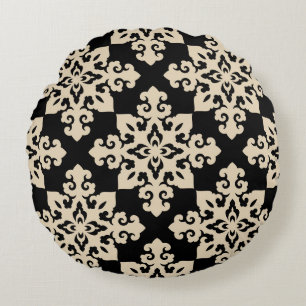 Coussins Ronds Motif géométrique ornementale asiatique