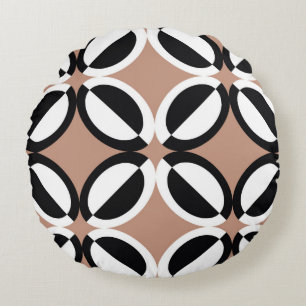 Coussins Ronds Motif géométrique transparent