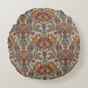 Coussins Ronds Motif indien reproduit du 17e siècle Boho 