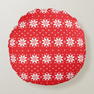 Coussins Ronds Motif Joyeux Noël 5