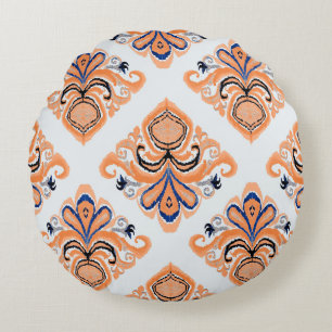 Coussins Ronds Motif kat coloré dans le style vintage. Elégant et