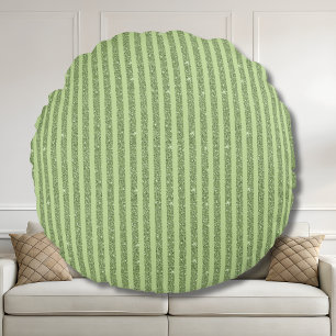 Coussins Ronds Motif minimaliste au style de paillettes de pistac