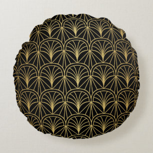 Coussins Ronds Motif minimaliste géométrique Art déco