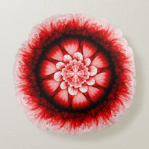 Motif moderne à fleurs rouges