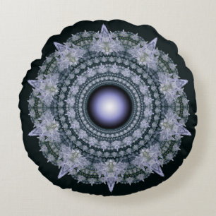 Coussins Ronds Motif radiatif fractal