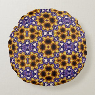 Coussins Ronds Motif sans couture Art déco géométrique Mandala in