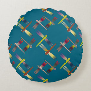 Coussins Ronds Motif sans couture de couleur décorative avec glis