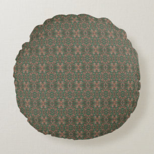 Coussins Ronds Motif sans couture de feuillage de feuilles d'auto