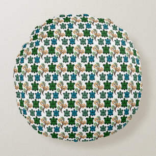 Coussins Ronds Motif sans couture de tortue mignonne   Répétition