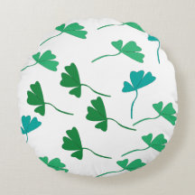 Motif sans couture de trèfle botanique aux feuille