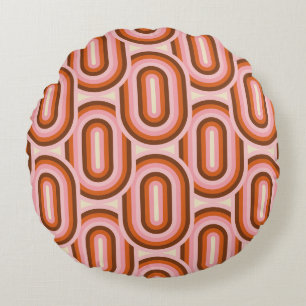 Coussins Ronds motif sans Seamless des années 70. 60s et les anné