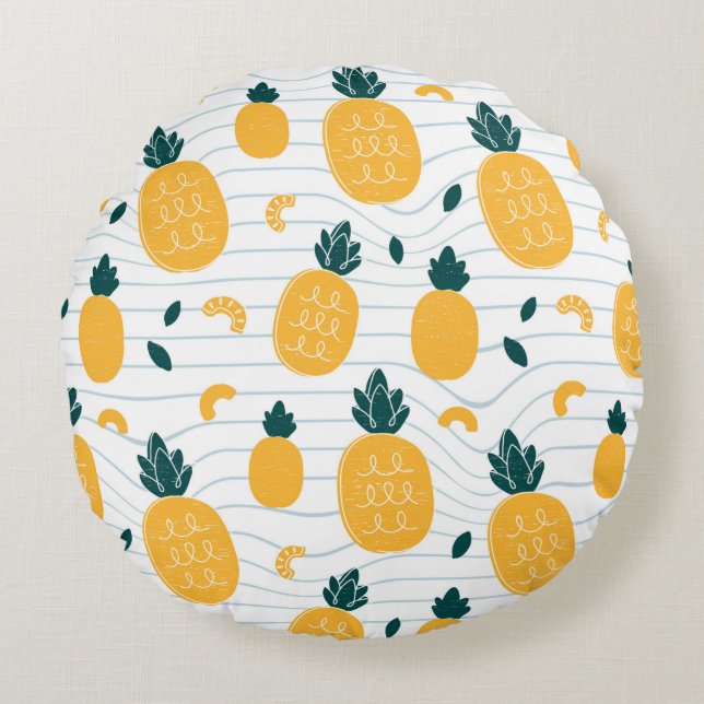 Coussins Ronds Motif sans soudure (Devant)
