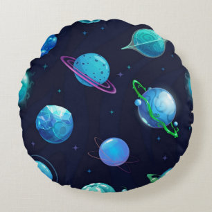 Coussins Ronds Motif spatial