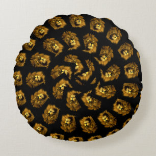 Coussins Ronds Motif Spirale de Lion