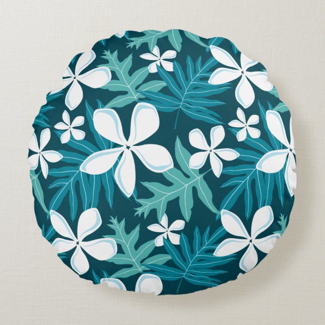 COUSSINS RONDS MOTIF TIARE SARCELLE (Devant)