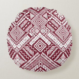 Coussins Ronds Motif transparent Aztec