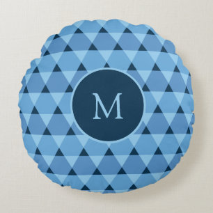 Coussins Ronds Motif triangles