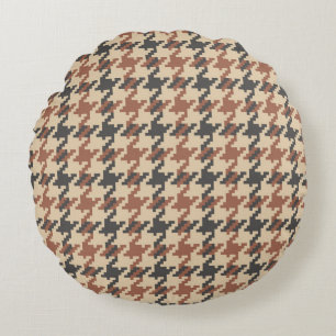 Coussins Ronds Motif Vintage du pied d'oie Tweeter