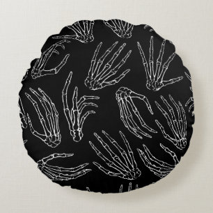 Coussins Ronds Motif vintage sans couture dessiné à la main. L'os