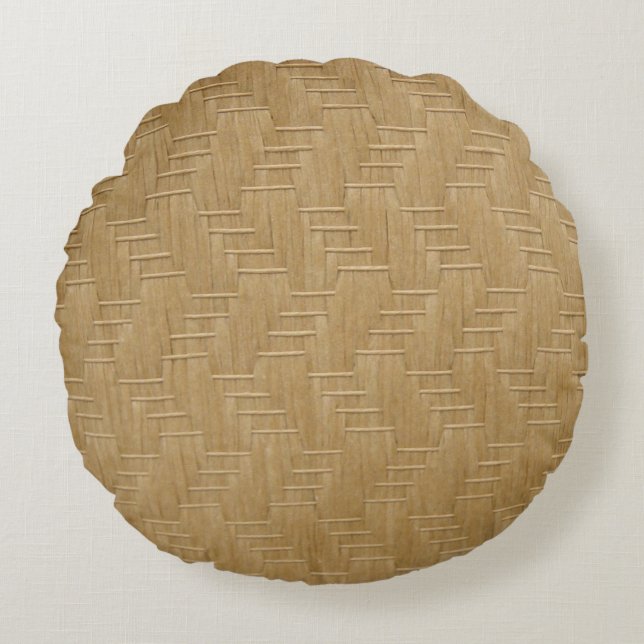 Coussins Ronds Motif WICKER (Devant)