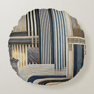Coussins Ronds Motifs de bande