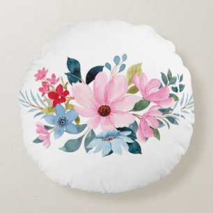 Coussins Ronds Motifs de fleurs