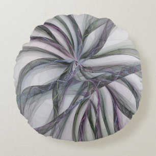 Coussins Ronds Motions Filigree Moderne Abstrait pivotant Fractal