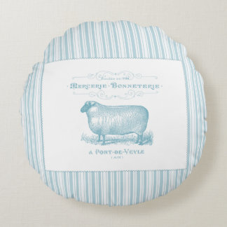 Coussins Ronds Moutons de Mercerie Bonneterie