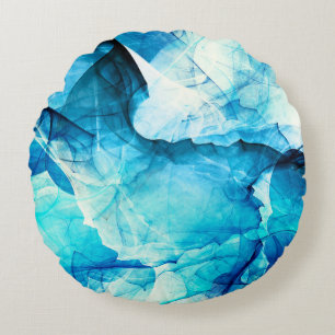 Coussins Ronds mouvement bleu Abstrait : composition fractale.