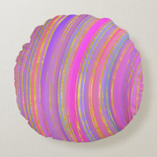 Coussins Ronds Multicolore et or