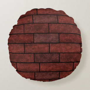 Coussins Ronds Mur en brique, brique