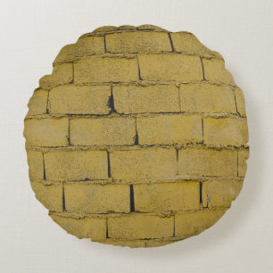 Coussins Ronds Mur en brique de béton vide