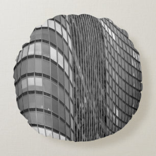 Coussins Ronds Mur rideau en acier et en verre de moderne