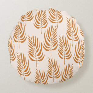 Coussins Ronds Nature Abstraite, Minimaliste Motif sans couture.