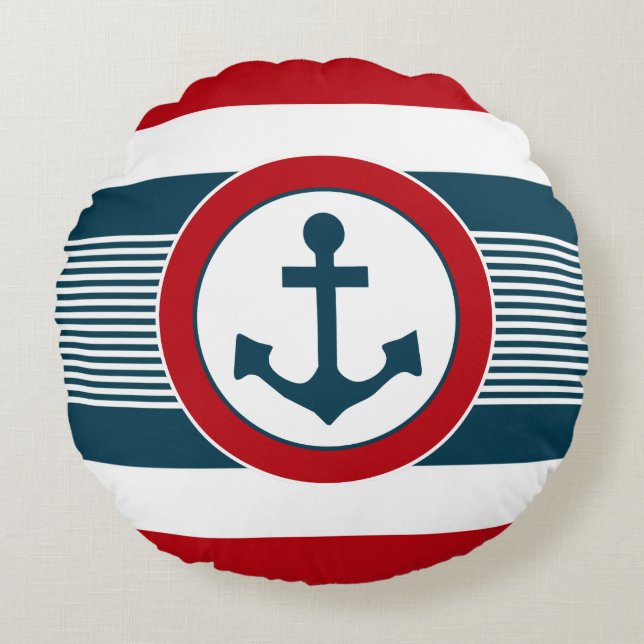 Coussins Ronds Nautical design (Devant)