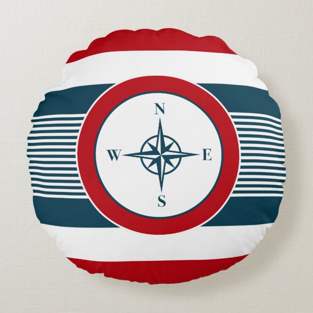 Coussins Ronds Nautical design (Devant)