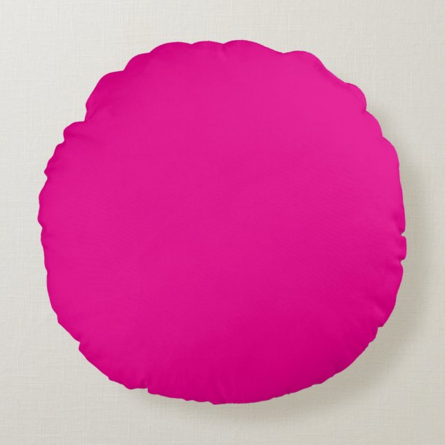 Coussins Ronds Neon rose chaud (Devant)