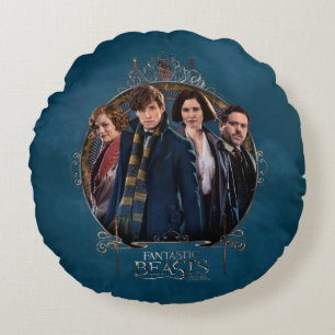 Coussins Ronds NEWT SCAMANDER™ et entreprise Art Nouveau Frame