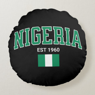 Coussins Ronds Nigéria Est. 1960 — Héritage de Fierté