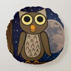 Coussins Ronds Night owl