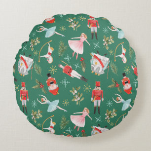 Coussins Ronds Noël Ballerine Casse-Noisette